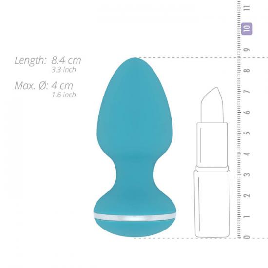 Cala Azul Blanca Vibrating Anal Plug