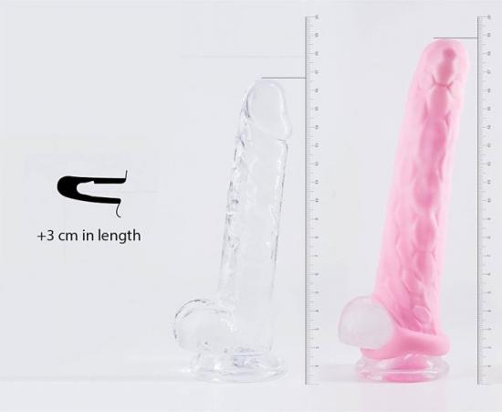 Lola Games Homme Long 11-15 cm (Pink), návlek pro penis