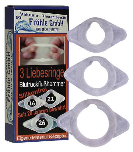 Fröhle Love Rings Set of 3 16/21/26 mm LR004