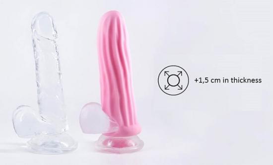 Lola Games Homme Wide Pink 11-15 cm návlek pro zvětšení penisu