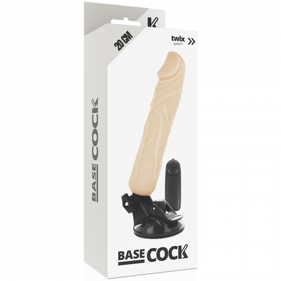 Basecock Realistic Vibrator RC Flesh 20cm