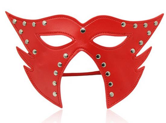 Catwoman Leather Mask Red