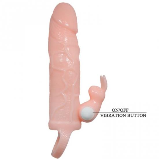 Penis Sleeve With Rabbit Double Bullet