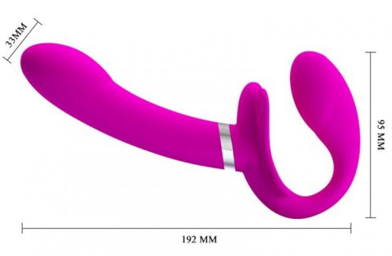 Pretty Love Valerie Strap-On Vibrator Pink