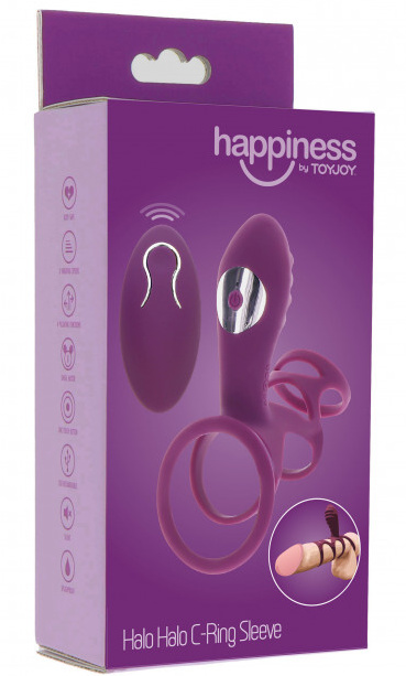 ToyJoy Happiness Halo Halo C-Ring Sleeve Purple