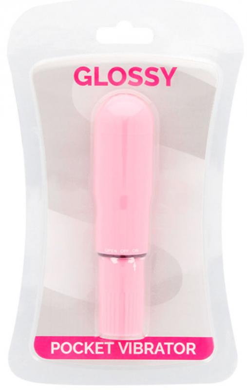 Glossy Pocket Vibrator Pink