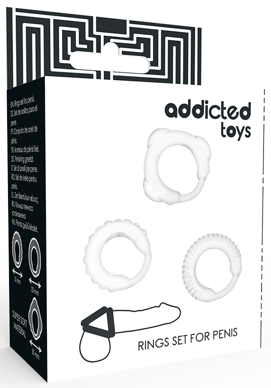 Addicted Toys C-Ring Set Clear