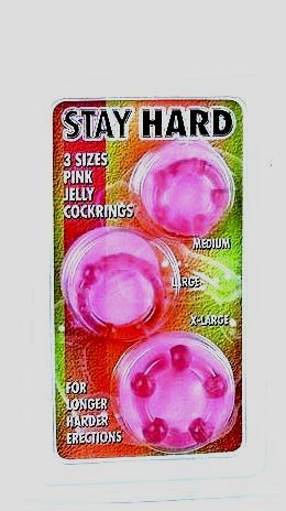 Blush STAY HARD BEADED COCKRINGS