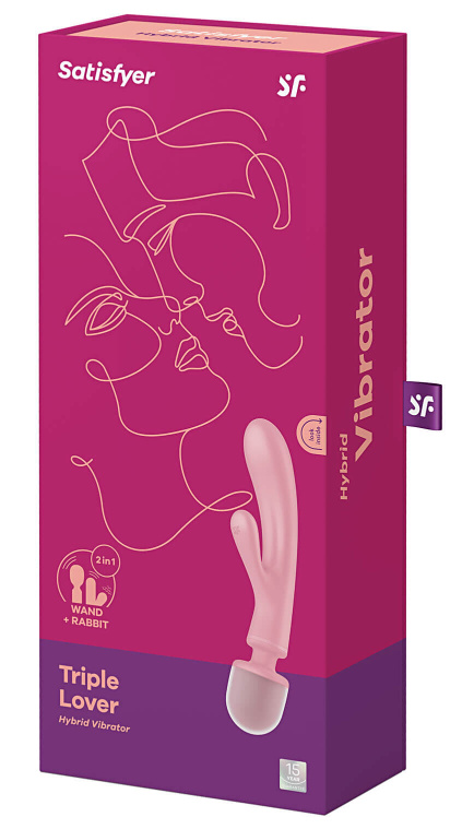 Satisfyer Triple Lover Pink skvělý multi