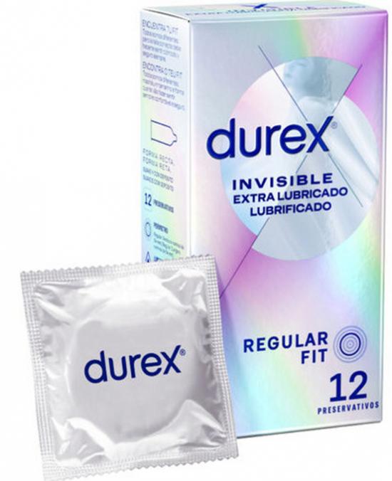 Durex Invisible Extra Lubricated 12 Units