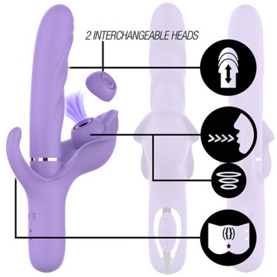 Intense Billie Multifunction Rechargeable Vibrator Up - Down + Suction