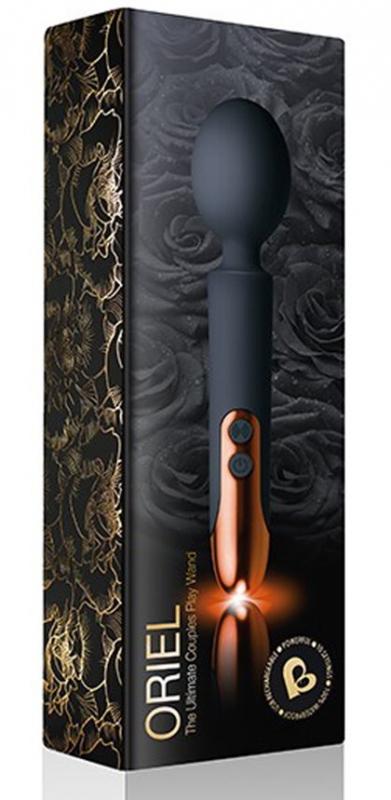 Rocks-Off Oriel Rechargeable Wand Black masážní hlavice