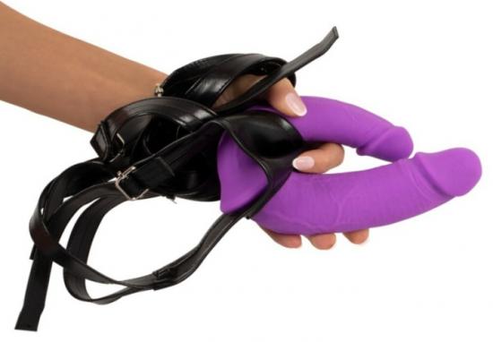 Sweet Smile Super Soft Double Strap On Purple