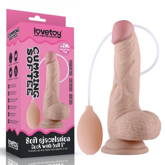 LoveToy Soft Ejaculation Cock 8" (20 cm)