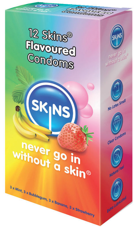 Skins Condom Flavors 12 Pack