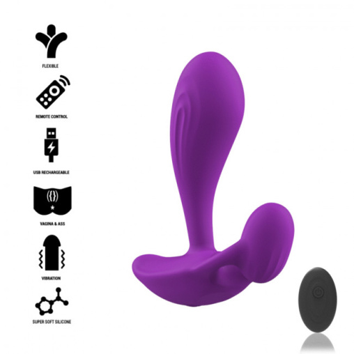 Intense Shelly Anal Plug Remote Control Purple