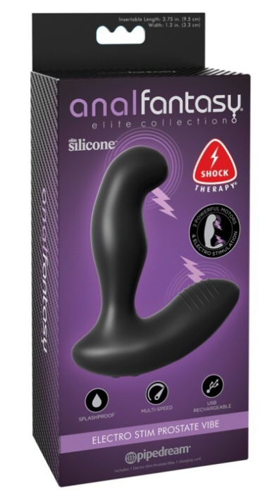 Anal Fantasy Elite Electro Stim Prostate Vibe (Black