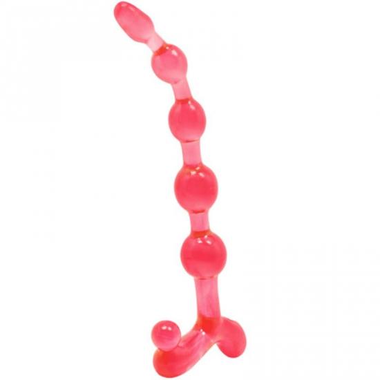 Bendy Twist Anal Beads Red