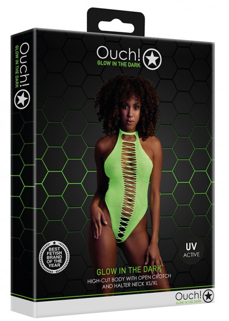 Ouch! Glow in the Dark High-Cut Body Neon Green