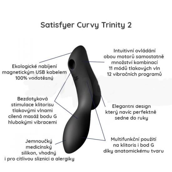 Satisfyer Curvy Trinity 2 Air Pulse Black