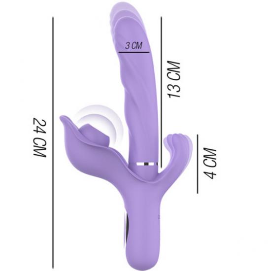 Intense Billie Multifunction Rechargeable Vibrator Up - Down + Suction