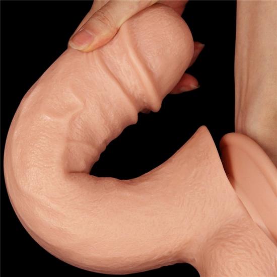 Lovetoy 12 Realistic Mega Double Dildo, tělové dildo s přísavkou