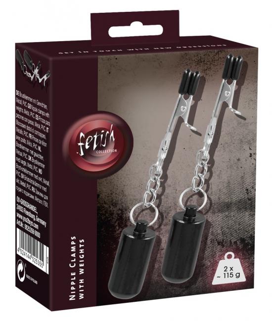 Fetish Collection Nipple Clamps with Weights 2x100g
