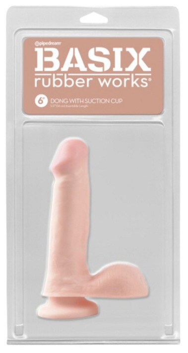 Basix Rubber Works 6 Inch dildo s přísavkou