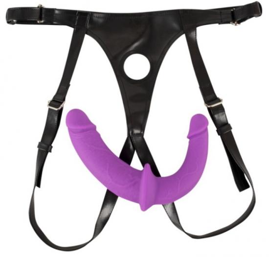 Sweet Smile Super Soft Double Strap On Purple