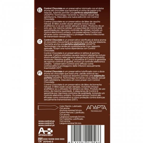 Control Adapta Chocolate Condoms 12 Units