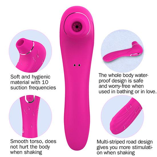 Boss Series Sucking Massager 1.0 Pink