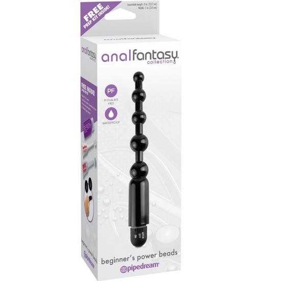 Anální vibrátor ve tvaru korálků analfantasy collection