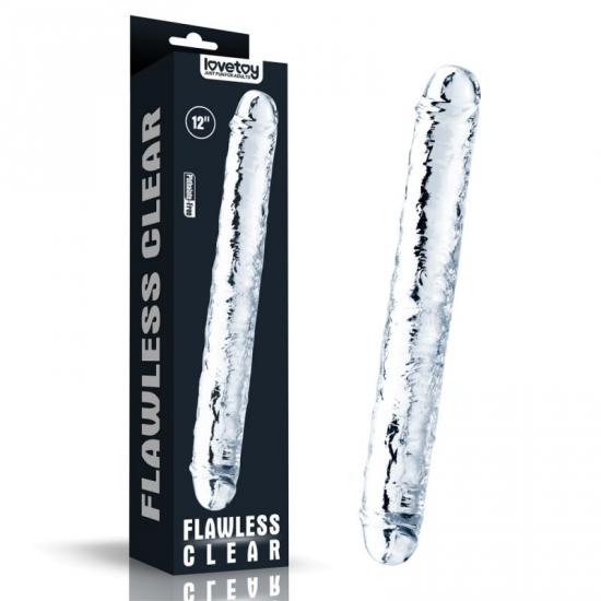 Lovetoy Dildo Lovetoy FLAWLESS CLEAR Double Dildo 12'