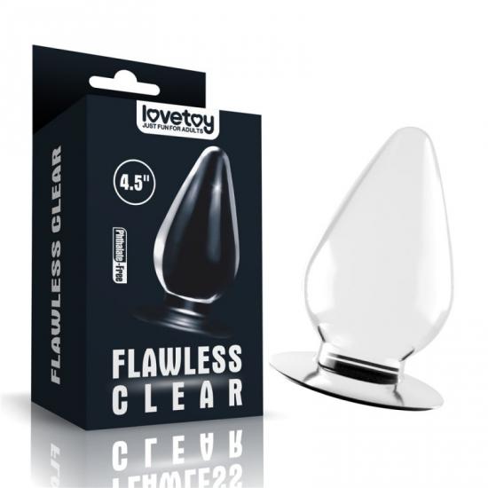 LoveToy Flawless Clear Anal Plug 4.5