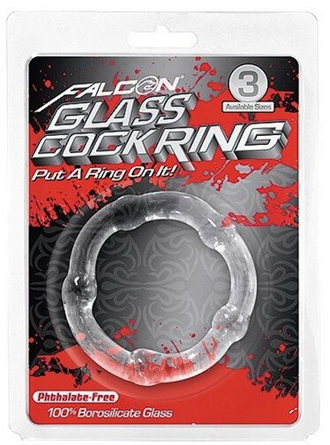 Falcon Glass Cockring 50mm clear