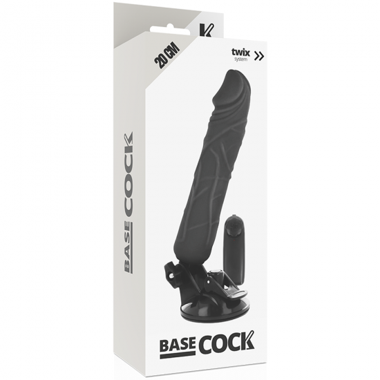 Basecock Realistic Vibrator RC Black 20cm