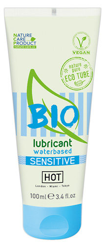 HOT Bio Sensitive - veganský lubrikant na bázi vody (100ml
