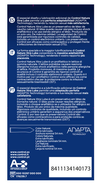 Control Adapta Nature Extralube Condoms 12