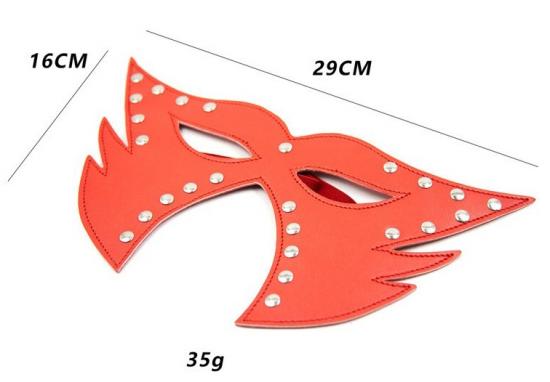 Catwoman Leather Mask Red