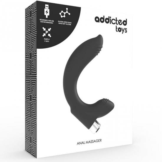 Addicted Toys Prostate Anal Vibrator #7 černý nabíjecí masér prostaty