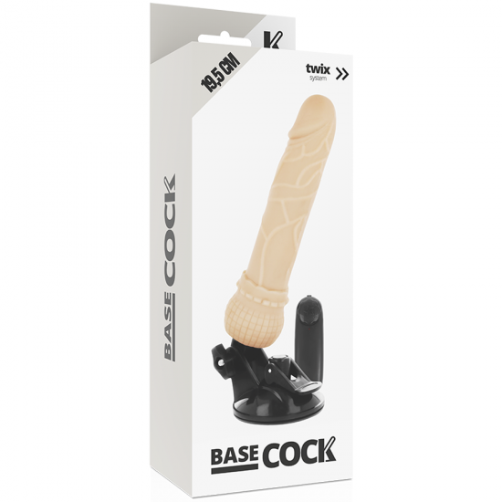 Basecock Realistic Vibrator RC Flesh 19.5c