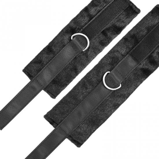 Darkness Interlace Over And Under Bed Restraint Set