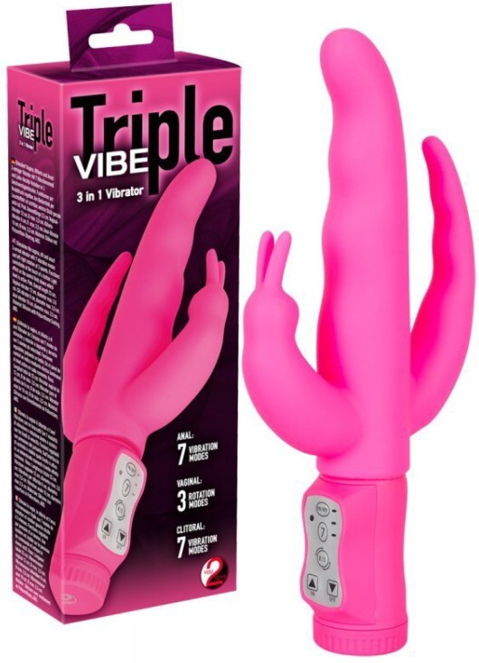 Vibrátor Triple Vibe Pink
