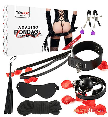ToyJoy 8 dílná BDSM pomůcek Amazing Bondage Sex Toy Kit