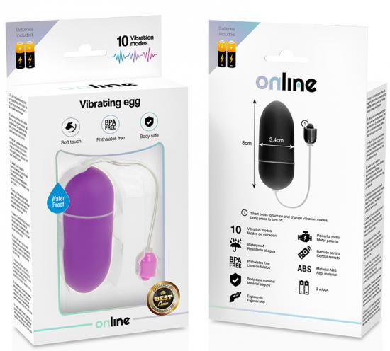 Online Waterproof Vibrating Egg Purple