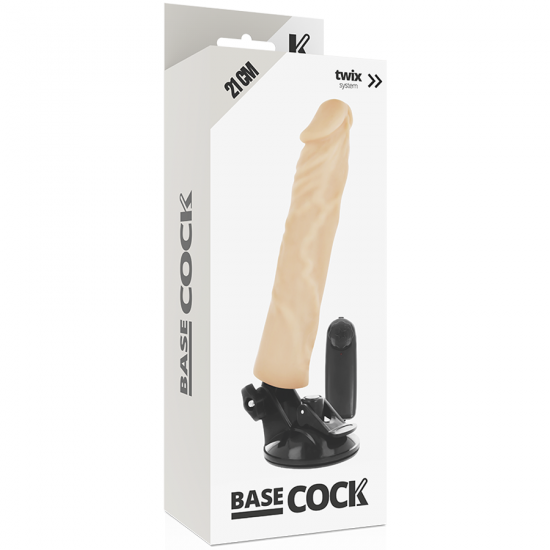 Basecock Realistic Vibrator RC Flesh 21cm