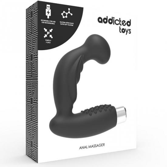 Addicted Toys Prostate Anal Vibrator #3 černý nabíjecí masér prostaty