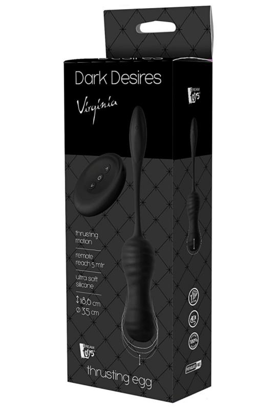 Dream Toys Dark Desires Virginia Thrusting Egg Black