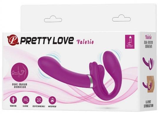 Pretty Love Valerie Strap-On Vibrator Pink