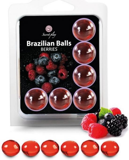 6 Hot Balls Lubricante Fruits